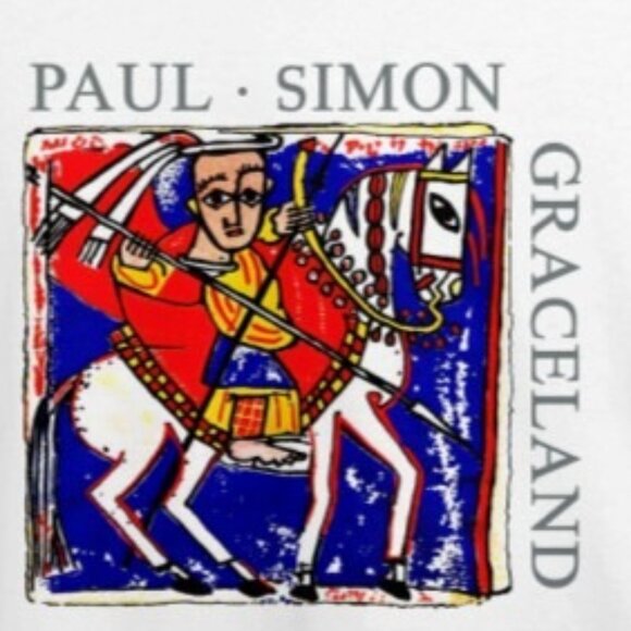 Paul Simon Graceland 1987 World Tour T-Shirt 2 Sided Concert Graphic Tee 05 - Picture 2 of 6